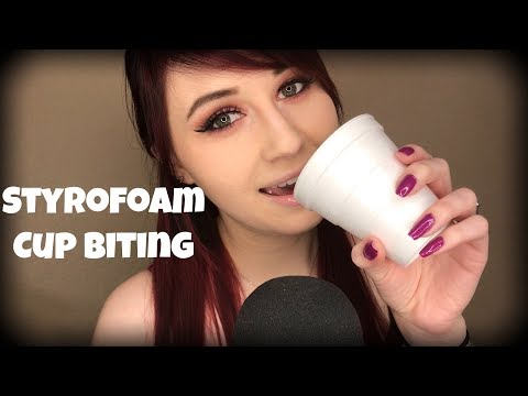 ASMR | Styrofoam Cup Biting | Minimal Talking