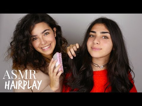 ASMR Relaxing Hair Play | With my Little Cousin!!