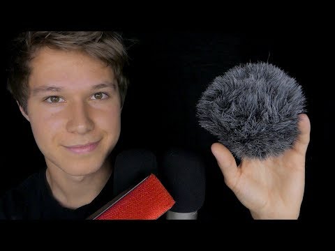ASMR Brushing and Scratching the microphones