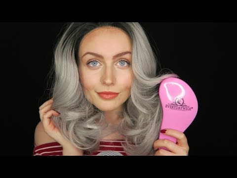 ASMR~Intense Hair Brushing and Tapping Triggers Ft. Everyday wigs