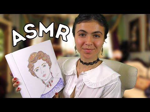 ASMR || victorian artist sketches you