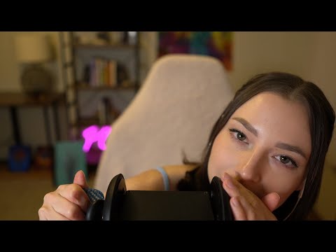 ASMR Close & Quiet Whispers "Relax-x-x, Sk, Tk" W/ Triggers