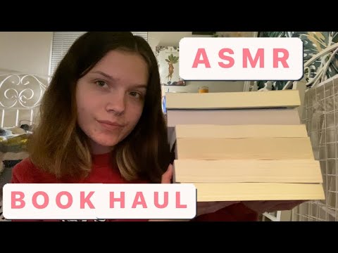 ASMR | book haul (rambling, gripping, tapping)