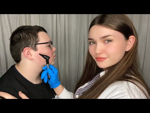 ASMR Cranial Nerve Exam on Real Patient | Testing the 5 Senses