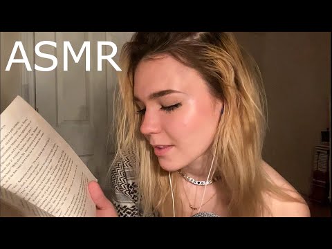 ASMR Reading to You (unintelligible whispers, soft spoken)