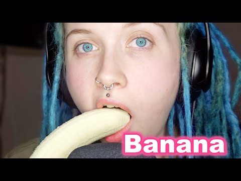 ASMR Banana | Sticky Mouth Sounds