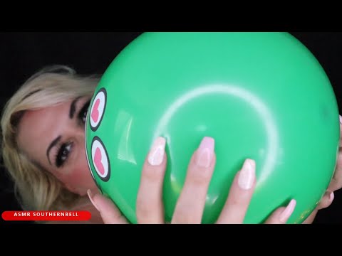 ASMR Blowing up multiple balloons