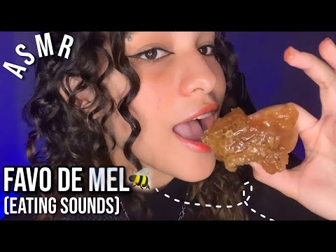 ASMR | COMENDO FAVO DE MEL 🐝 eating sounds