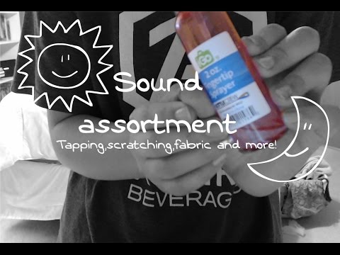 ASMR Sound assortment video~TAPPING,CAP SOUNDS,CRINKLES!