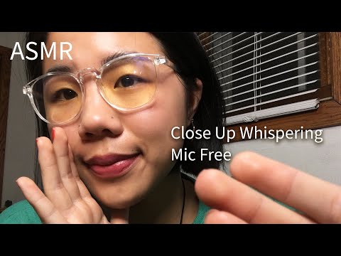 ASMR | Intense Close Up Whispering~ Finger Fluttering~Tapping~ (LO-FI)