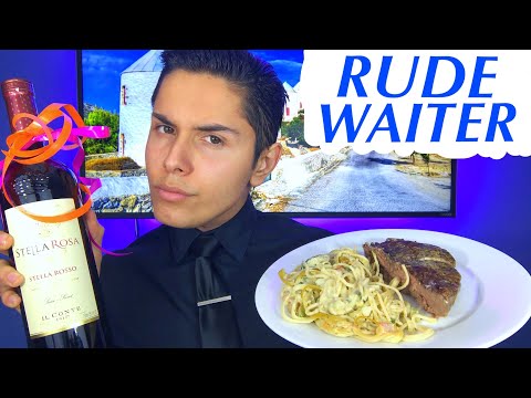 [ASMR] Rude Waiter Role Play! (Fancy Tingles)