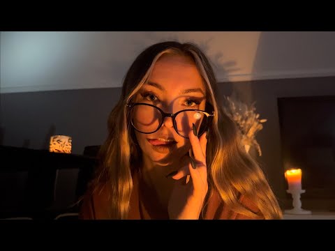 ASMR in the DARK 🖤 (hand movements, tickle you, triggers on the mic, mouth sounds)