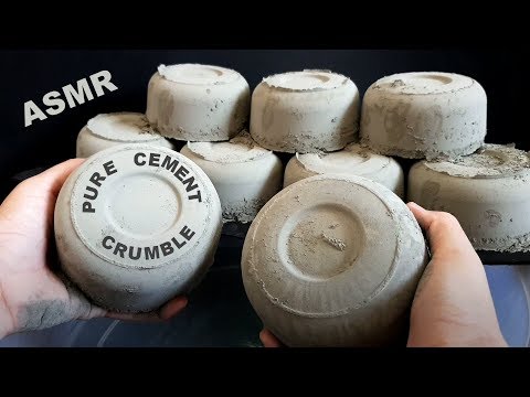 ASMR : Satisfying Pure Cement Crumble in Water #236