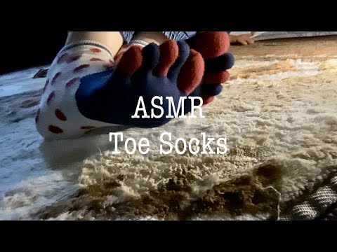 ASMR FEET * toe socks * no talking