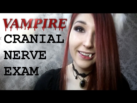 ASMR - CRANIAL NERVE EXAM ~ w/ Smol Idiot Vampire! Flashlight, Ear Cupping, Nibbles & Blood Sucking~