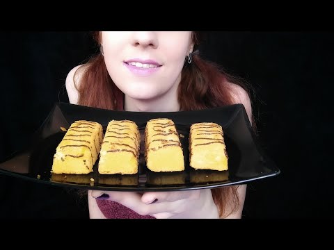 ASMR | Fluffy Marzipan Cakes (No Talking) | Eating Sounds