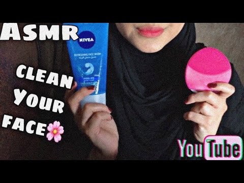 Asmr| Let Me Clean Your Face 🧼-اغسلك بشرتك واعتني فيها "استرخاء"
