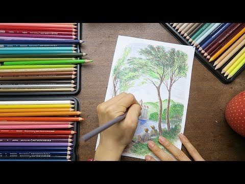 ASMR Coloring ✏️ Pencil Sounds, Tapping, Paper Brushing, Whispering