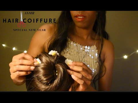 ASMR French 💇‍♀ROLEPLAY COIFFURE / HAIR  💇‍♀ Je te coiffe pour le NOUVEL AN!🤩