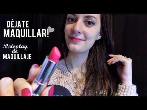 ♡ASMR español♡ Déjate MAQUILLAR!❤ Roleplay de Maquillaje |Susurros| *zoom h6*