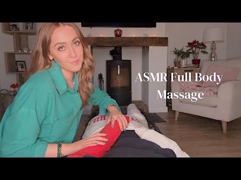 ASMR Full Body Massage - Chiropractic Adjustment & Stretching Roleplay (Body Pillow)