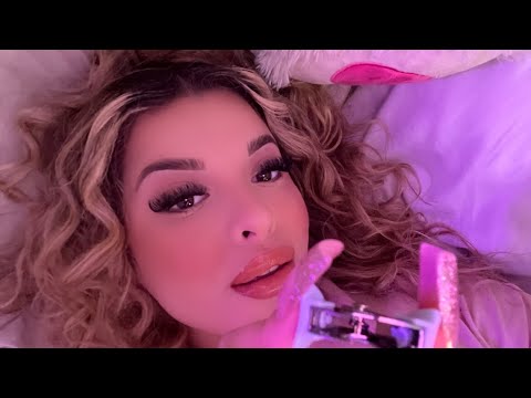 fast ASMR in my bed 🌙☁️ (aggressive camera attention)