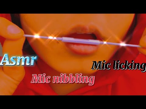Asmr |Mic nibbling| Mic licking| mouth sounds | Breathing | Part 4💙❤️💚
