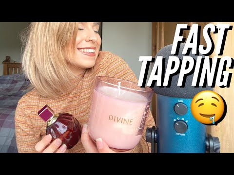 ASMR | FAST TAPPING On Glass Items (No Talking)
