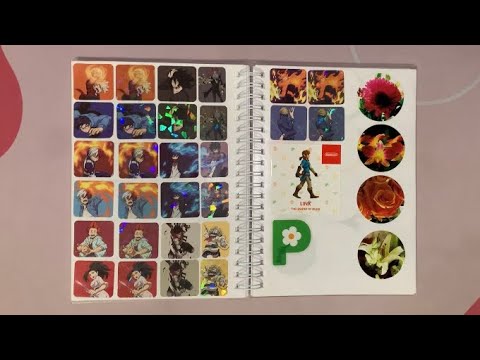 ASMR Putting Stickers In A Collection Book (No Talking)