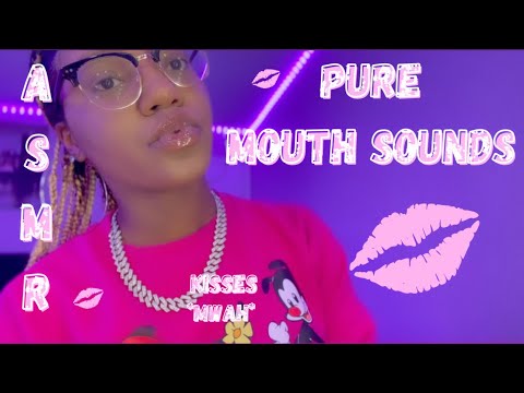 ASMR ✮ Pure Mouth Sounds, Kisses, Lipgloss Pumping & Application, Personal Attention,Tongue Swirling