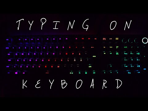 ⌨️ ASMR - TYPING ON KEYBOARD ⌨️ Gaming keyboard typing, clicking sound ❗ NO TALKING ❗