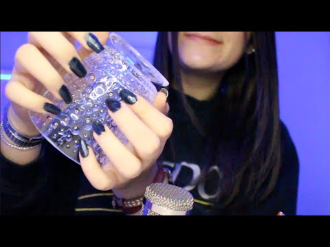 asmr clear plastic tapping and scratching (no talking)
