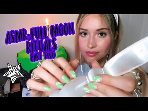 asmr | whispered full moon rituals - part two (tarot cards & guided whispered)