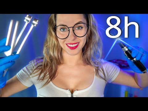 ASMR 8h of Best Medical Exams, Ear and Canial Exam, Ear Cleaning for SLEEP, Personal Attention