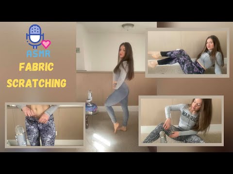 ASMR Fabric Scratching & Tapping | Lulu Lemon leggings | NO TALKING