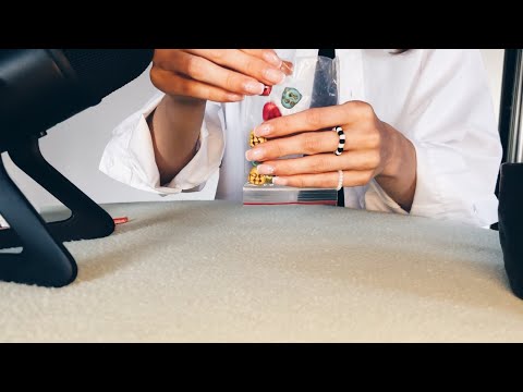 ASMR DIY Beaded Ring | Playing with Beads | Plastic Crinkles | Hand Movement | No Talking