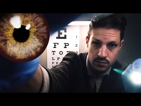 ASMR Eye Exam Lens 1 or 2?? Light Triggers Soft Spoken Role play Test