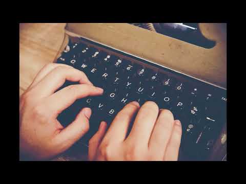 Typewriter by the fireplace - cosy ambient ASMR