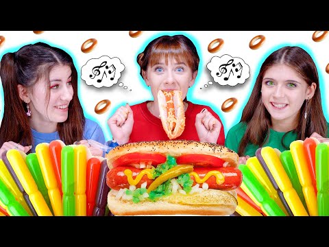 ASMR Most Popular TIK TOK Challenges By LiLiBu (Copy Me, Guess The Color Food)