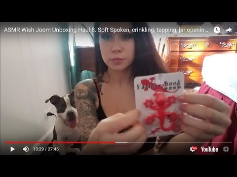 ASMR Wish Joom Unboxing Haul 8. Soft Spoken, crinkling, tapping, jar opening, suction cups