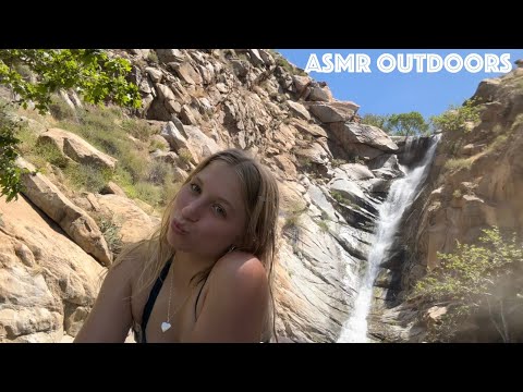 ASMR While Hiking To A Waterfall 🌞