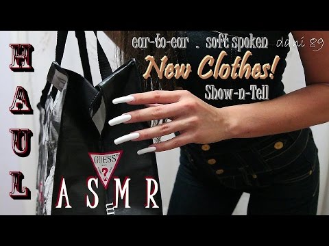 🎧 Huge ASMR 🔊 👚Clothing HAUL👖Tapping,Scratching& Fabric sound 👕 *Whisper&SoftSpoken* Pure EAR-to-EAR