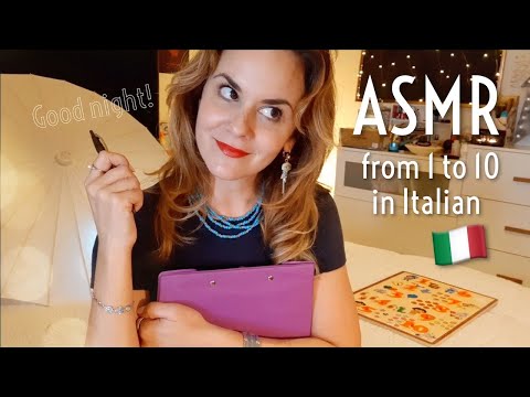 ASMR ROLEPLAY teaching you to count up to 10 in Italian 🤗 Unpredictable triggers ❤️