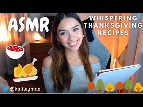 ASMR Hosting Thanksgiving Roleplay ~ Whispering Thanksgiving Recipes (Personal Attention)