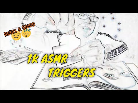 1K Black & White ASMR Triggers | Relax and Sleep (1K ASMR Tingles)