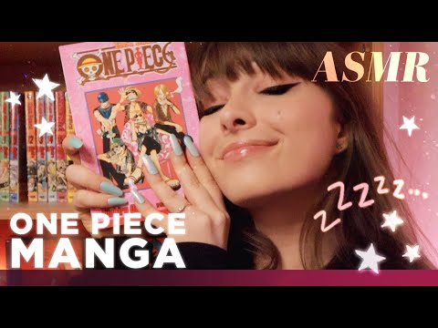 ASMR 🏴‍☠️ One Piece Manga! 🏴‍☠️ Tapping, Tracing, Page Flipping & Whispered Reading