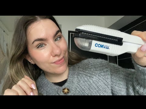 ASMR Best Friend Straightens Your Hair ( Very Tingly Sounds)