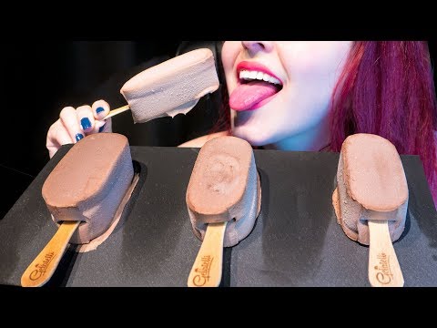 ASMR: Double-Layer Chocolate Ice Cream Bars | Chocolaty Mouth Sounds 🍨 ~ Relaxing [No Talking|V] 😻