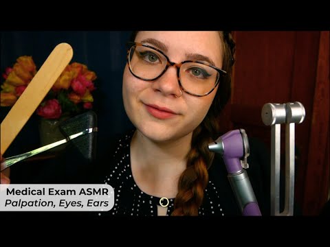 Medical Examination ASMR (Face Palpation, Eye & Ear Exam, Tuning Fork Hearing Tests) 🩺 Medical RP