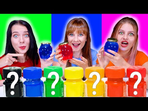 ASMR MYSTERY COLORED WATER | EATING SOUNDS LILIBU